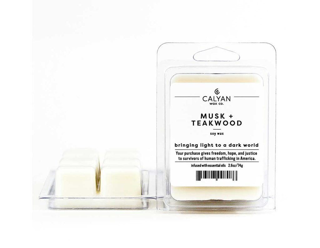 Calyan Musk & Teak Wax Melts Candle