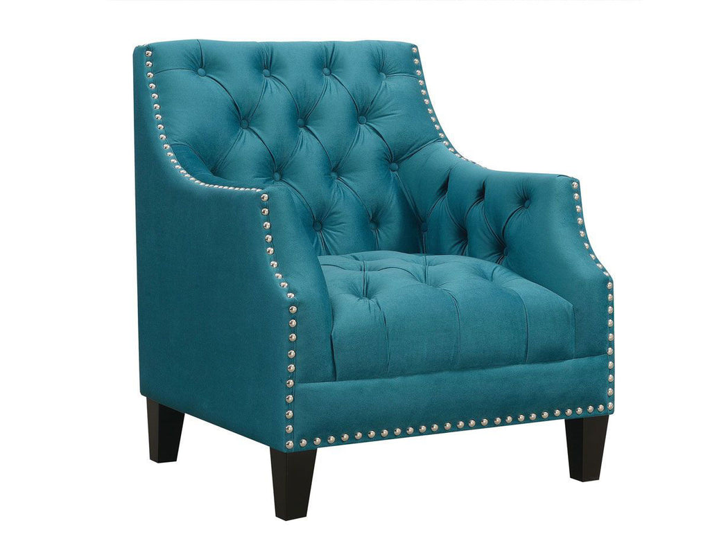Norway Teal Accent Chair Accent Chair