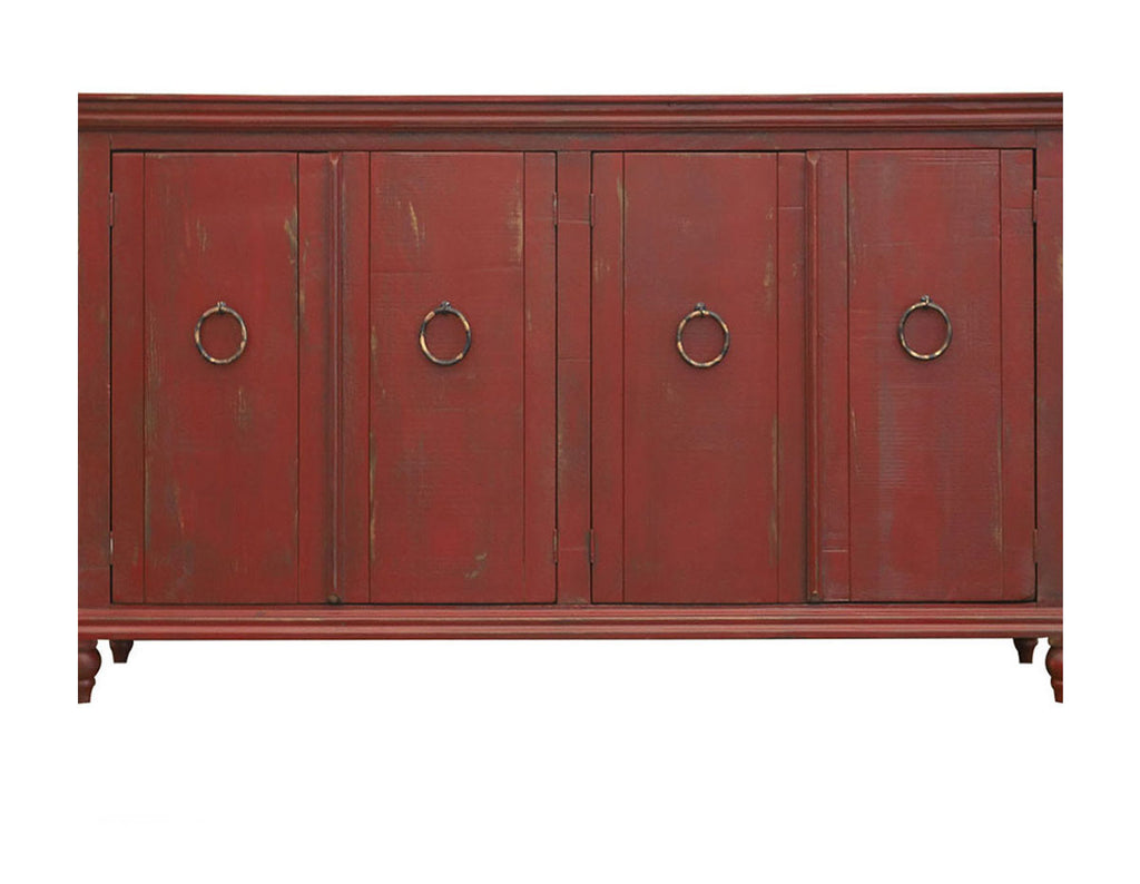 Loreto Red Wood Console Accent Furniture,