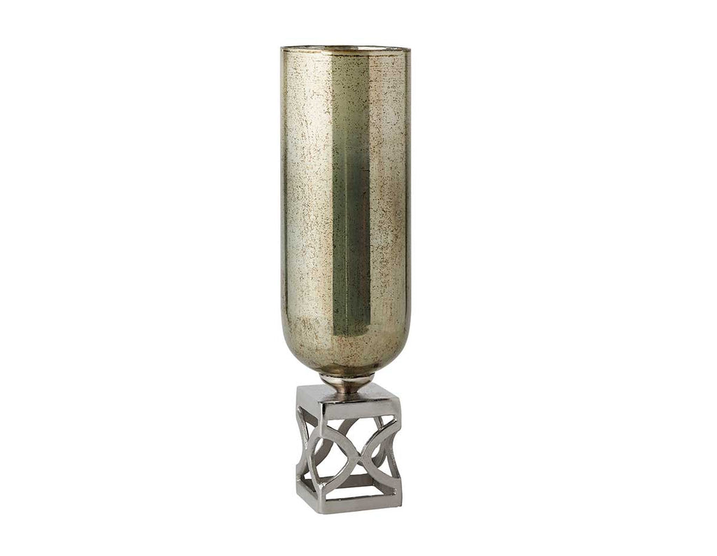 Klepina Tall Art Glass Vase Decorative Accent