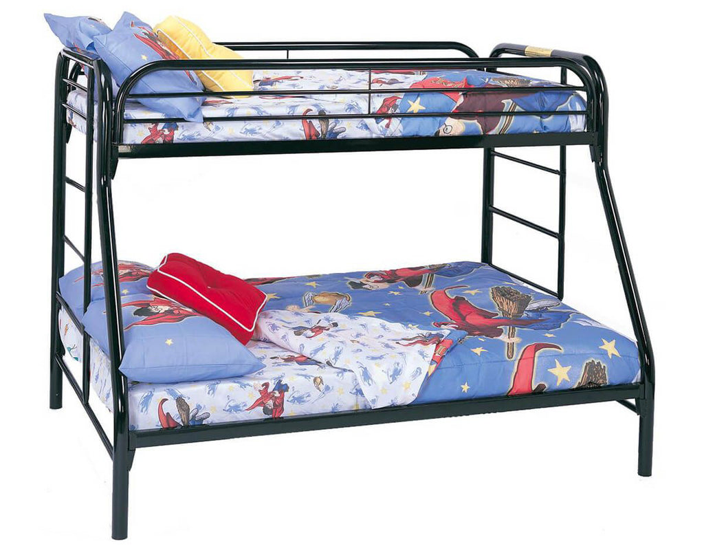 Twin & Full Bunk Bed, Black Bed