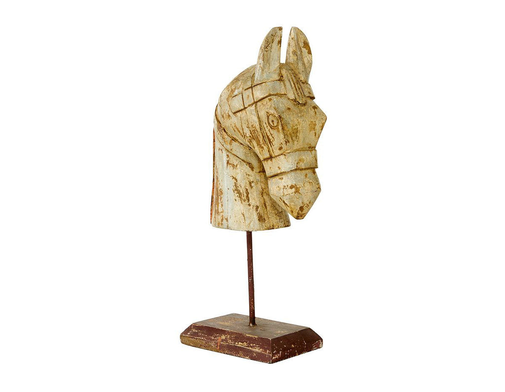 Arras Wood Carved Horse Figure Decorative Accent