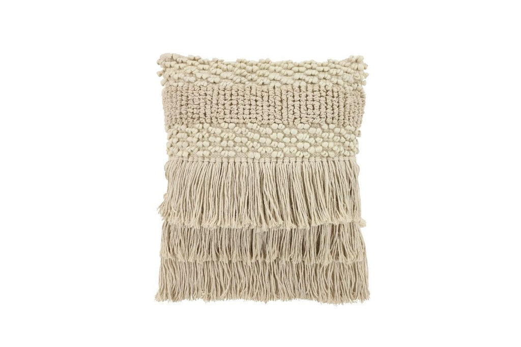 Cotton Fringed Cushion Accent Throws