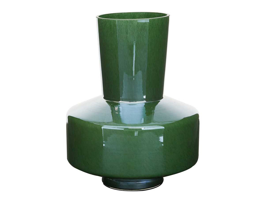 MURPHY GREEN GLASS BOTTOM VASE Vase