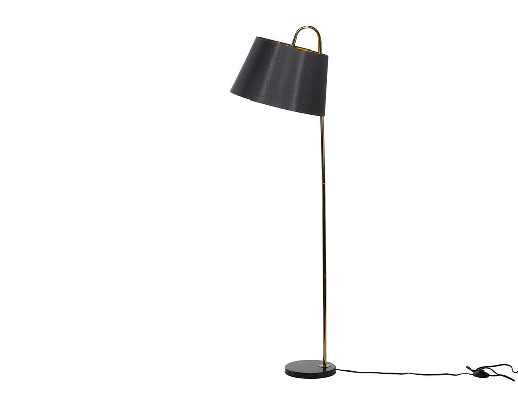 DRAPER BLACK/GOLD FLOOR LAMP Lamp