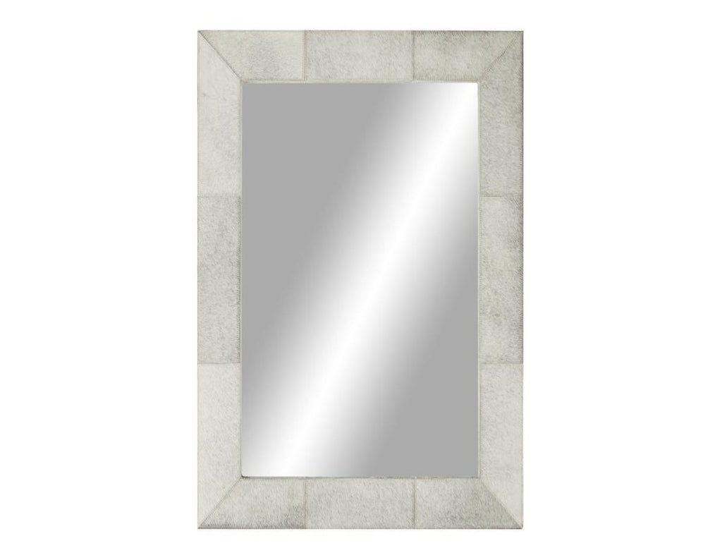 Gray Leather Wall Mirror Mirror