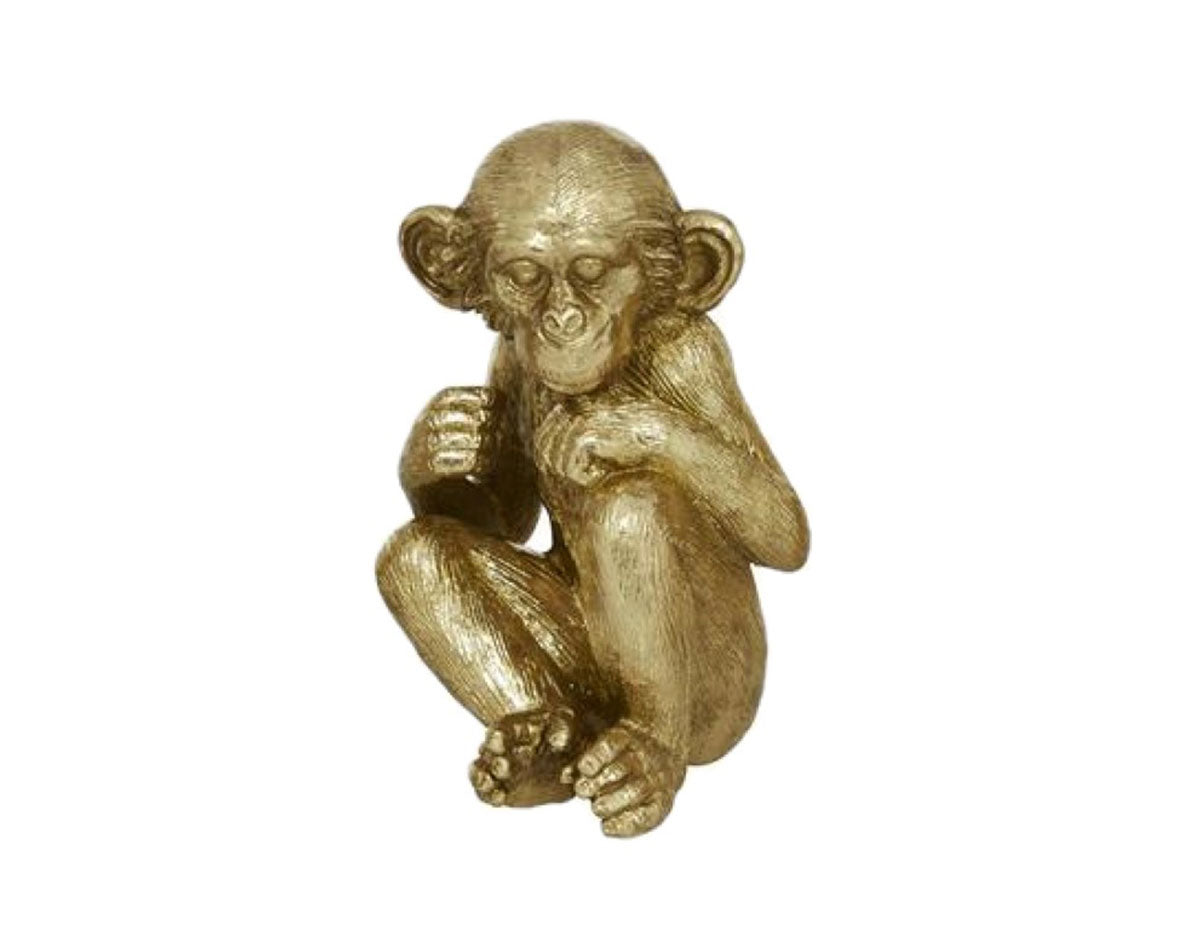 Gold Monkey BT Furnishings Sculpture 